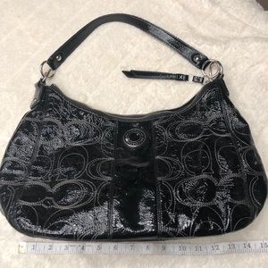 COACH Classy patent leather, shiny, black handbag